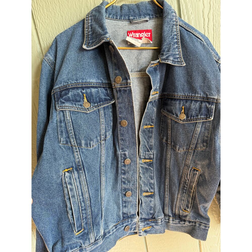 Vintage Jean Jacket Wrangler Hero Denim, Medium - Picture 3 of 5
